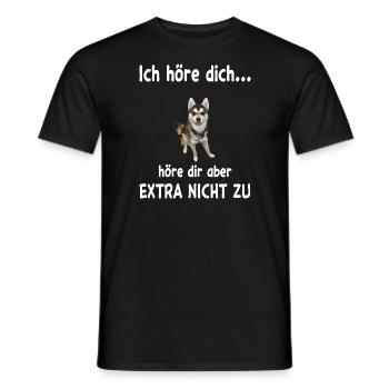 Alaskan Klee Kai Hund - Alaskan Klee Kai - Männer T-Shirt - Schwarz - Vorne - AI Model Male 178 light (178cm)