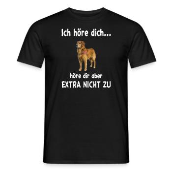 Golden Retriever Hund - Golden Retriever - Männer T-Shirt - Schwarz - Vorne - AI Model Male 178 light (178cm)
