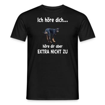 Beauceron Hund - Beauceron - Männer T-Shirt - Schwarz - Vorne - AI Model Male 178 light (178cm)