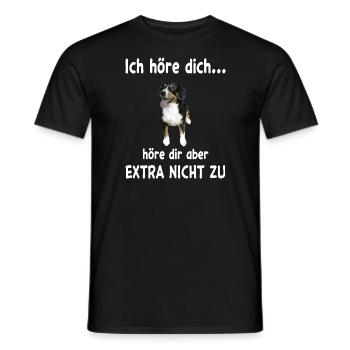 Entlebucher Sennenhund Hund - Männer T-Shirt - Schwarz - Vorne - AI Model Male 178 light (178cm)