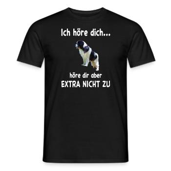 Landseer Hund - Landseer - Männer T-Shirt - Schwarz - Vorne - AI Model Male 178 light (178cm)