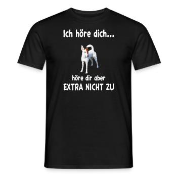Foxterrier Hund - Foxterrier - Männer T-Shirt - Schwarz - Vorne - AI Model Male 178 light (178cm)