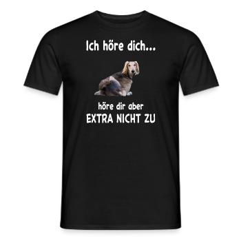 Saluki Hund - Saluki - Männer T-Shirt - Schwarz - Vorne - AI Model Male 178 light (178cm)