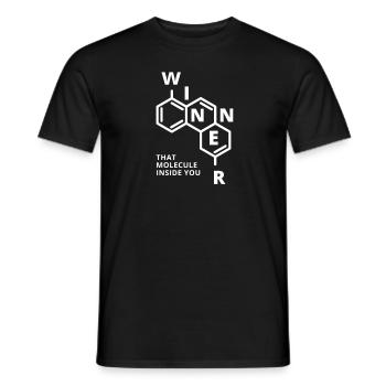 THAT MOLECULE INSIDE YOU - Männer T-Shirt - Schwarz - Vorne - AI Model Male 178 light (178cm)