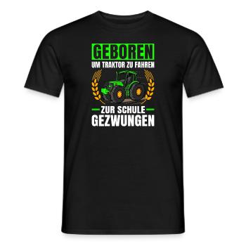 Geboren Um Traktor Zu fahren Traktor - Männer T-Shirt - Schwarz - Vorne - AI Model Male 178 light (178cm)