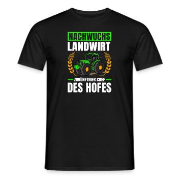 Nachwuchs Landwirt Zukünftiger Chef Traktor - Männer T-Shirt - Schwarz - Vorne - AI Model Male 178 light (178cm)