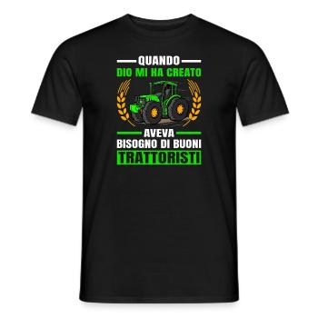 Agricoltura Buoni Trattoristi Trattore - Männer T-Shirt - Schwarz - Vorne - AI Model Male 178 light (178cm)