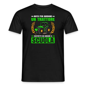 Agricoltura Nato Per Guidare Trattori Trattore - Männer T-Shirt - Schwarz - Vorne - AI Model Male 178 light (178cm)
