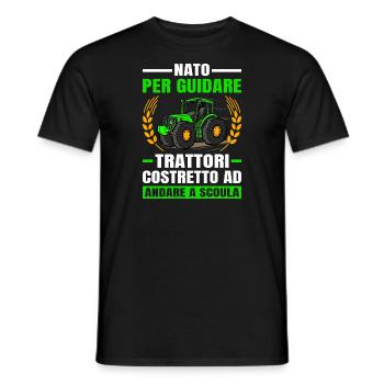 Agricoltura Nato Per Guidare Trattori Trattore - Männer T-Shirt - Schwarz - Vorne - AI Model Male 178 light (178cm)
