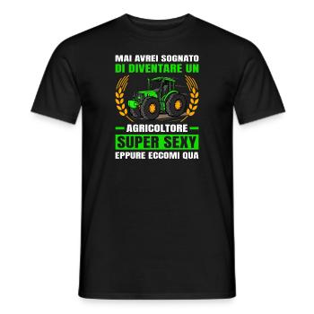 Agricoltura Agricoltore Super Sexy Trattore - Männer T-Shirt - Schwarz - Vorne - AI Model Male 178 light (178cm)