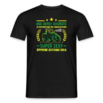 Agricoltura Agricoltore Super Sexy Trattore - Männer T-Shirt - Schwarz - Vorne - AI Model Male 178 light (178cm)