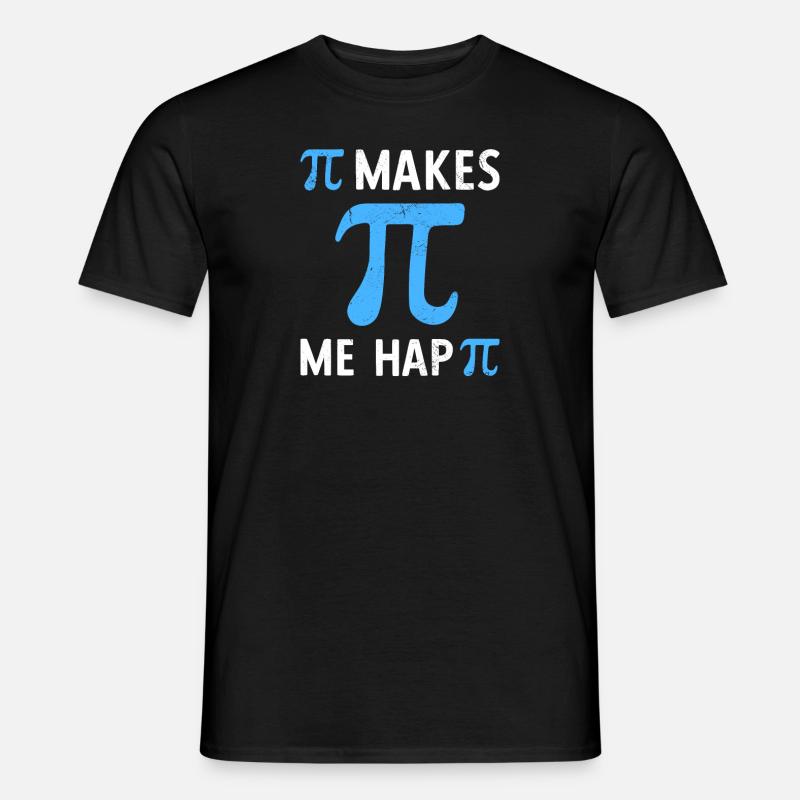 Math Pi me rend heureux Pi - T-shirt homme - noir