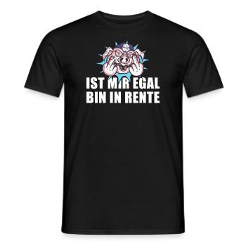 Pensionierung Ist Mir Egal Bin In Rente - Männer T-Shirt - Schwarz - Vorne - AI Model Male 178 light (178cm)