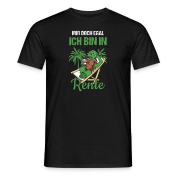 Pensionierung Mir Doch Egal Ich Bin In Rente - Männer T-Shirt - Schwarz - Vorne - AI Model Male 178 light (178cm)