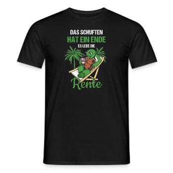 Das Schuften Hat Ein Ende Es Lebe Die Rente - Männer T-Shirt - Schwarz - Vorne - AI Model Male 178 light (178cm)