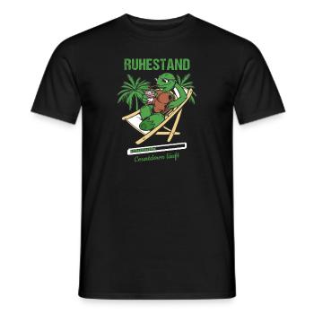 Pensionierung Ruhestand Countdown Läuft Rente - Männer T-Shirt - Schwarz - Vorne - AI Model Male 178 light (178cm)
