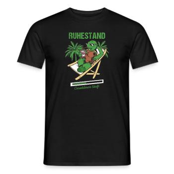 Pensionierung Ruhestand Countdown Läuft Rente - Männer T-Shirt - Schwarz - Vorne - AI Model Male 178 light (178cm)
