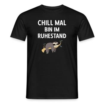Pensionierung Chill Mal Bin Im Ruhestand Rente - Männer T-Shirt - Schwarz - Vorne - AI Model Male 178 light (178cm)