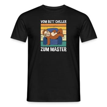 Vom Bett-Chiller Zum Master Süßes Faultier - Männer T-Shirt - Schwarz - Vorne - AI Model Male 178 light (178cm)