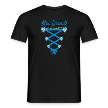 Mei Dirndl Gob's Net Mer In XXL Dirndl Ersatz - Männer T-Shirt - Schwarz - Vorne - AI Model Male 178 light (178cm)