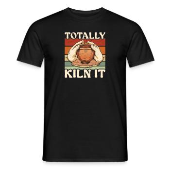 Pottery Totally Kiln It Ceramics - Men's T-Shirt - black - Front - AI Model Male 178 light (178cm)