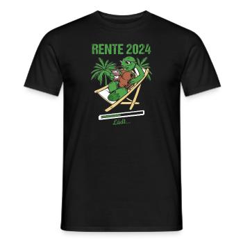 Rente 2024 Lädt... Rente 2024 - Männer T-Shirt - Schwarz - Vorne - AI Model Male 178 light (178cm)