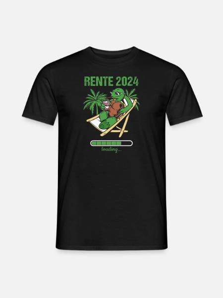 Rente 2024 Loading... Rente 2024 - Männer T-Shirt - Schwarz