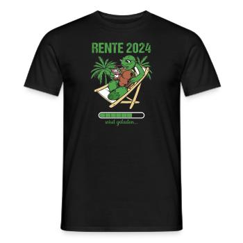 Rente 2024 Wird Geladen Rente 2024 - Männer T-Shirt - Schwarz - Vorne - AI Model Male 178 light (178cm)