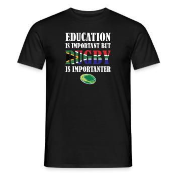 Mais le rugby est plus important Afrique du Sud Rugby - T-shirt homme - noir - Devant - AI Model Male 178 light (178cm)