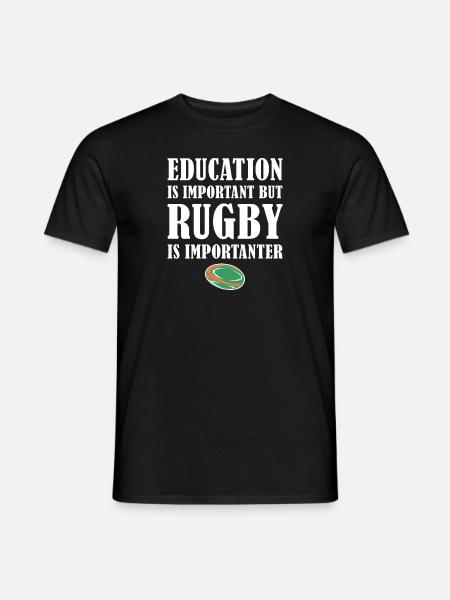 But Rugby Is Importanter Ireland Rugby - Männer T-Shirt - Schwarz