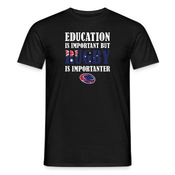 Mais le rugby est plus important Australie Rugby - T-shirt homme - noir - Devant - AI Model Male 178 light (178cm)