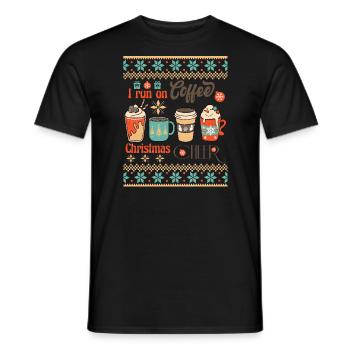 Weihnachten Santa Claus Merry Christmas - Men's T-Shirt - black - Front - AI Model Male 178 light (178cm)