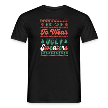 Weihnachten Père Noël Joyeux Noël - T-shirt homme - noir - Devant - AI Model Male 178 light (178cm)