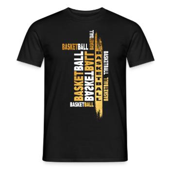 Basketball Gold Basketball Sports Player Team - T-shirt homme - noir - Devant - AI Model Male 178 light (178cm)