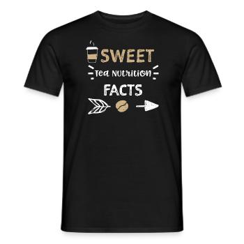 Sweet Tea Nutrition Facts - Coffee - Männer T-Shirt - Schwarz - Vorne - AI Model Male 178 light (178cm)