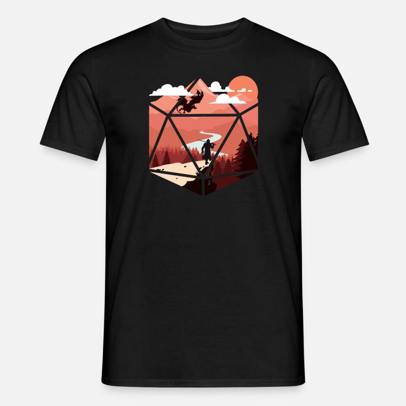 RPG-RPG-Tabletop-Rollenspiele Gamer-Rollenspiel - Männer T-Shirt - Schwarz