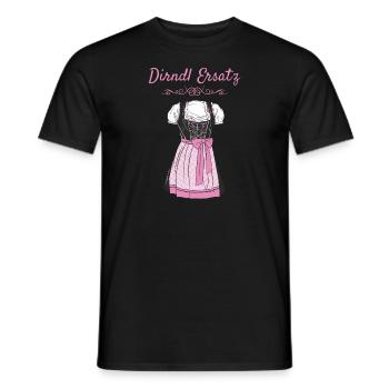 Volksfest Dirndl Ersatz Dirndl Ersatz - Männer T-Shirt - Schwarz - Vorne - AI Model Male 178 light (178cm)