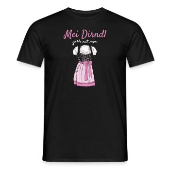 Volksfest Mei Dirndl Gob's Net Mer Dirndl Ersatz - Männer T-Shirt - Schwarz - Vorne - AI Model Male 178 light (178cm)