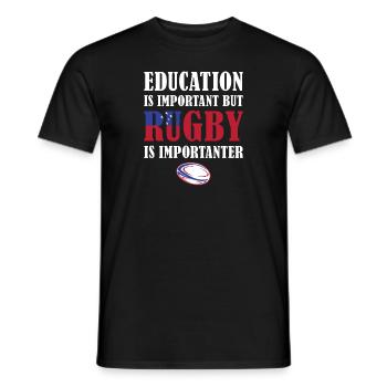 But Rugby Is Importanter Samoa Rugby - Männer T-Shirt - Schwarz - Vorne - AI Model Male 178 light (178cm)