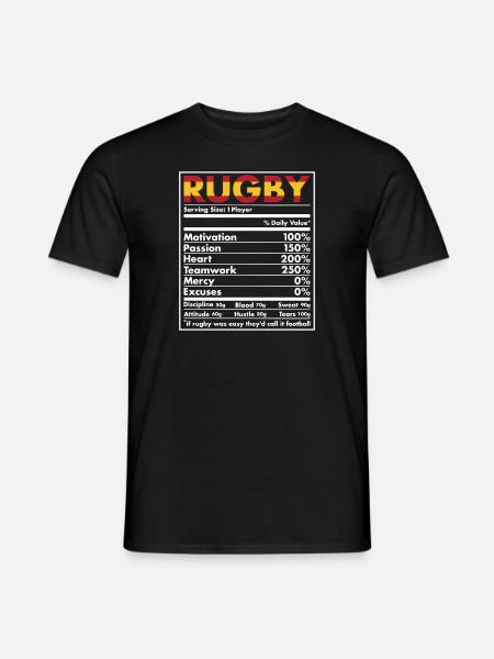 Nutrition Spain Rugby - Men's T-Shirt - black