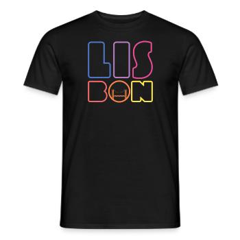 Lisboa Portugal Souvenir Portuguese Lisbon - Men's T-Shirt - black - Front - AI Model Male 178 light (178cm)