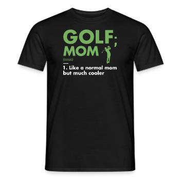 Sport Maman Définition Golf - T-shirt homme - noir - Devant - AI Model Male 178 light (178cm)