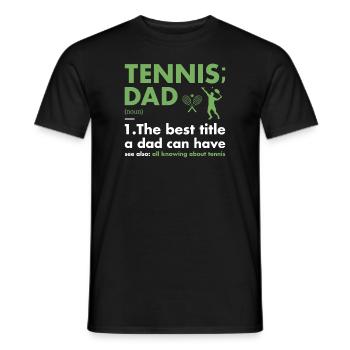 Sport Dad Definition Tennis - Männer T-Shirt - Schwarz - Vorne - AI Model Male 178 light (178cm)