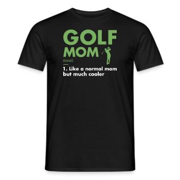 Sport Maman Définition Golf - T-shirt homme - noir - Devant - AI Model Male 178 light (178cm)