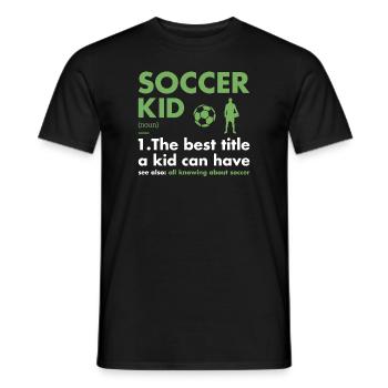 Sport Kid Definition Soccer - Männer T-Shirt - Schwarz - Vorne - AI Model Male 178 light (178cm)