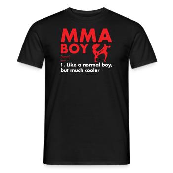 Sport Boy Definition MMA - Männer T-Shirt - Schwarz - Vorne - AI Model Male 178 light (178cm)