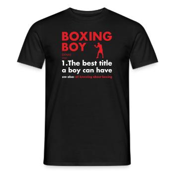 Sport Boy Definition Boxing - Männer T-Shirt - Schwarz - Vorne - AI Model Male 178 light (178cm)
