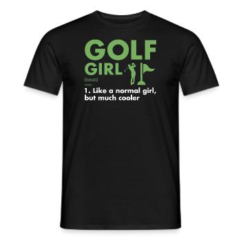 Sport Girl Définition Golf - T-shirt homme - noir - Devant - AI Model Male 178 light (178cm)