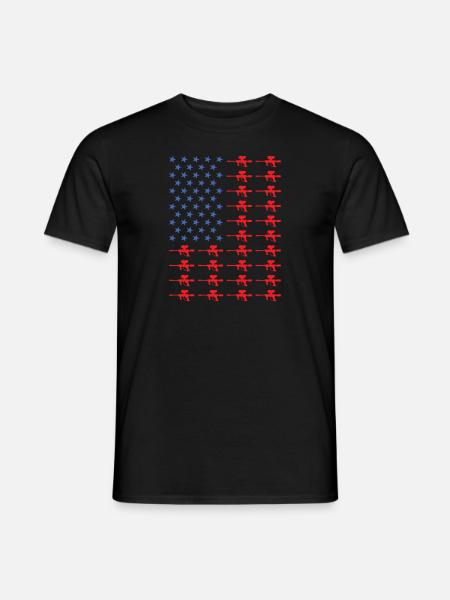 Sport Us Flag Paintball - Men's T-Shirt - black