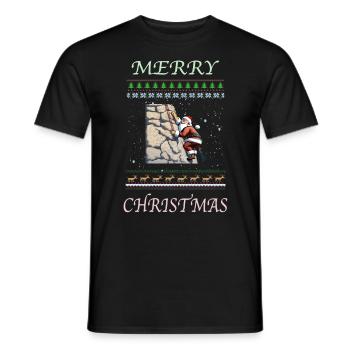 Noël en bloc - T-shirt homme - noir - Devant - AI Model Male 178 light (178cm)